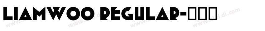 LiamW00 Regular字体转换